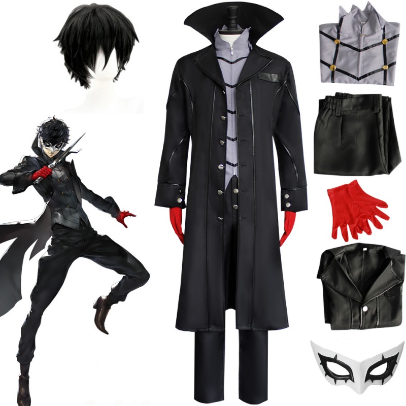 Anime Persona 5 Joker Cosplay  - đánh giá và giá Black Face Mask Pack