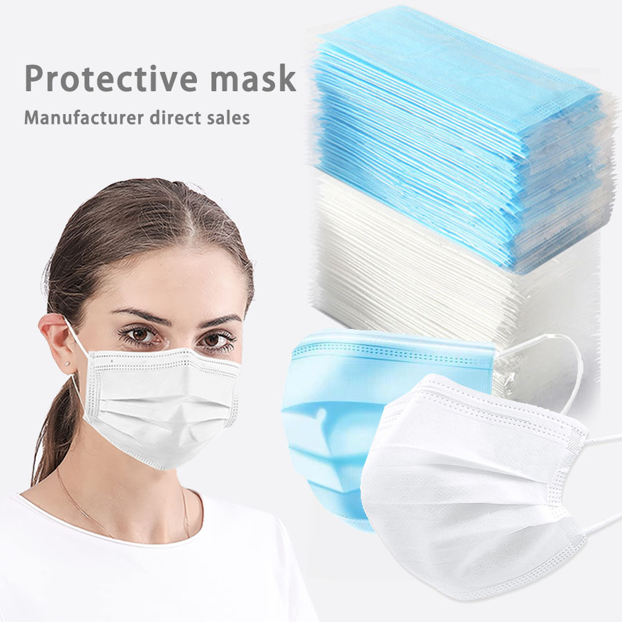 50/100Pcs Disposable Mask for  - đánh giá và giá Disposable Mask Blue