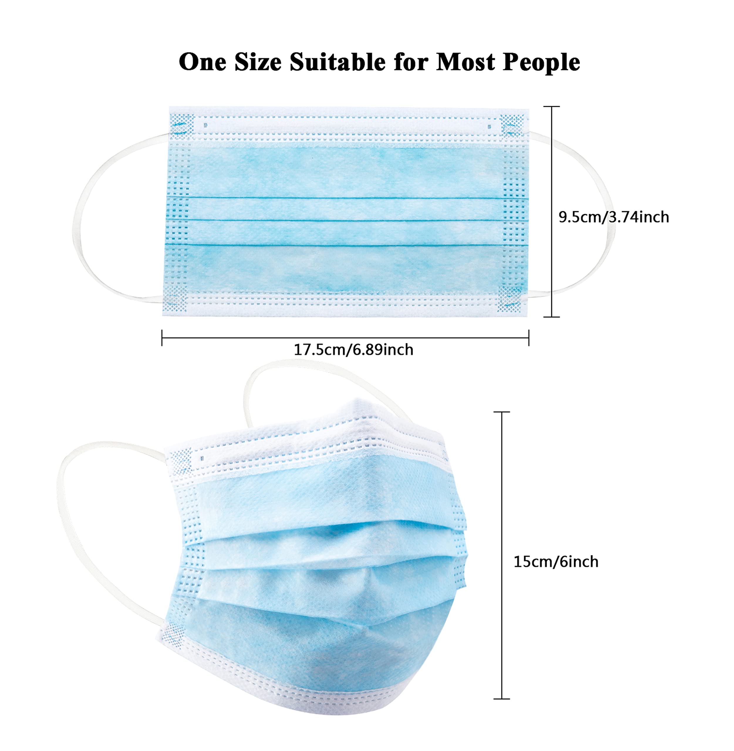 50/100Pcs Disposable Mask for  - đánh giá và giá Disposable Mask Blue