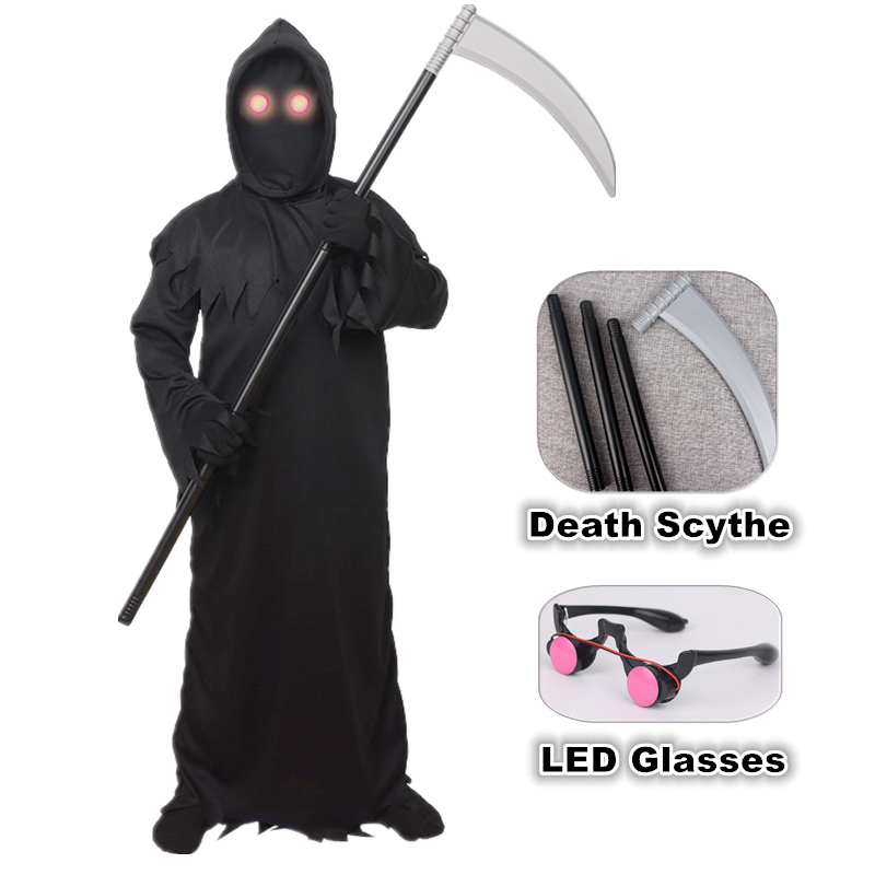 Halloween Grim Reaper Horror C - đánh giá và giá Black Face Mask Pack