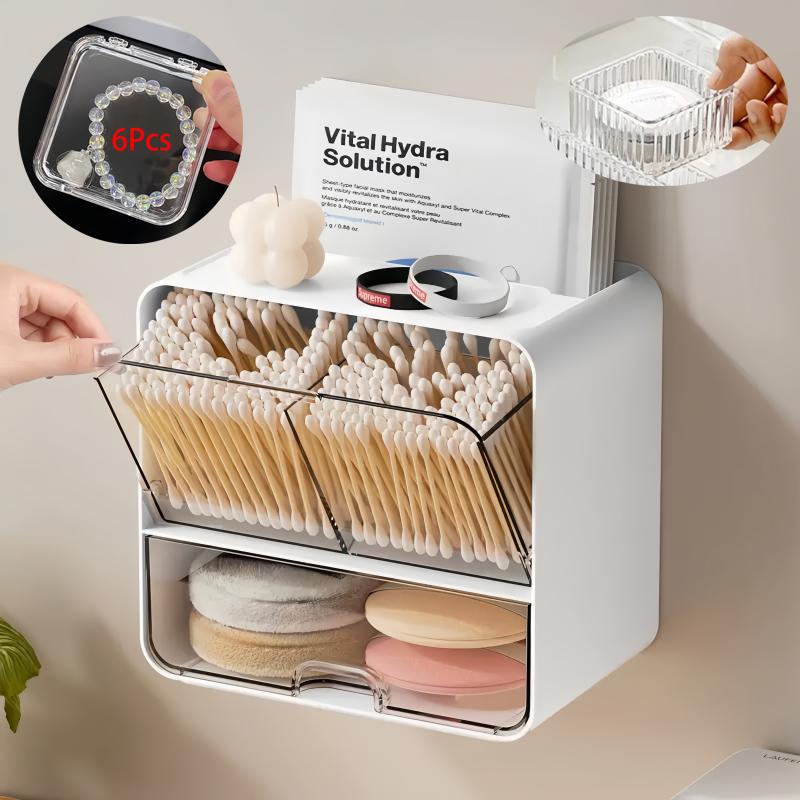 8-Piece Set, One Wall-Mounted  - đánh giá và giá Face Mask Storage Box