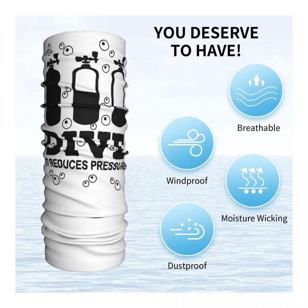 New Scuba Diving Bandana Neck  - đánh giá và giá Sports Mask Breathable