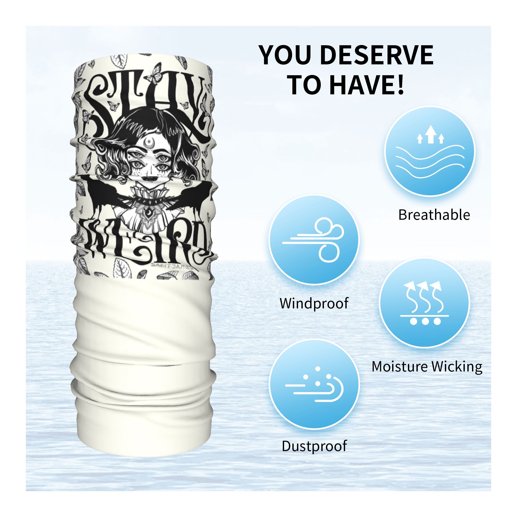 Custom Stay Weird Bandana Neck - đánh giá và giá Neck Gaiter Face Cover