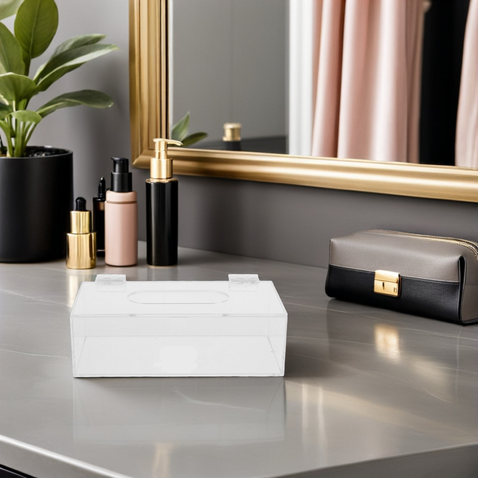 Clear Acrylic Mask Storage Box - đánh giá và giá Face Mask Storage Box