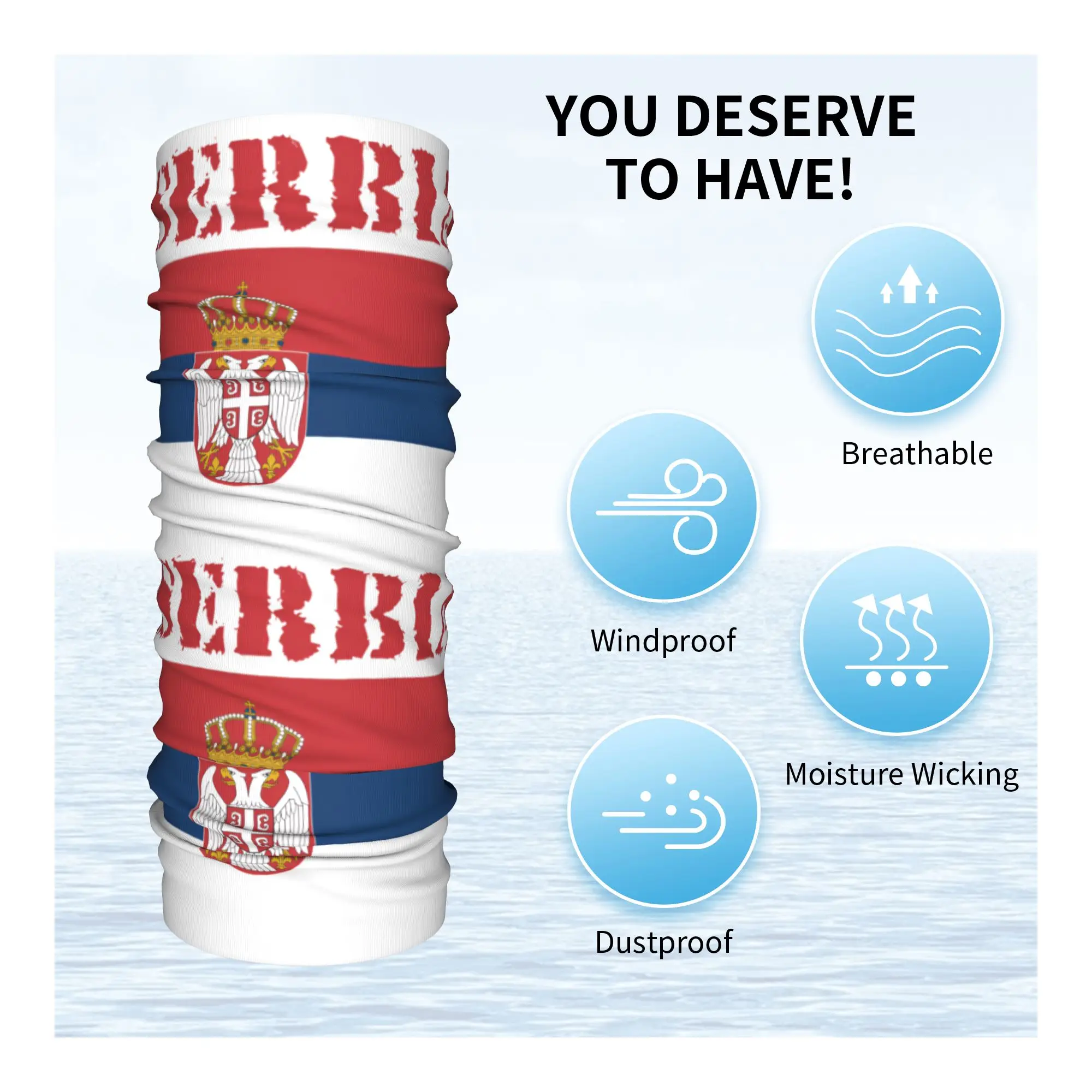 New Serbia Flag Bandana Neck G - đánh giá và giá Neck Gaiter Face Cover