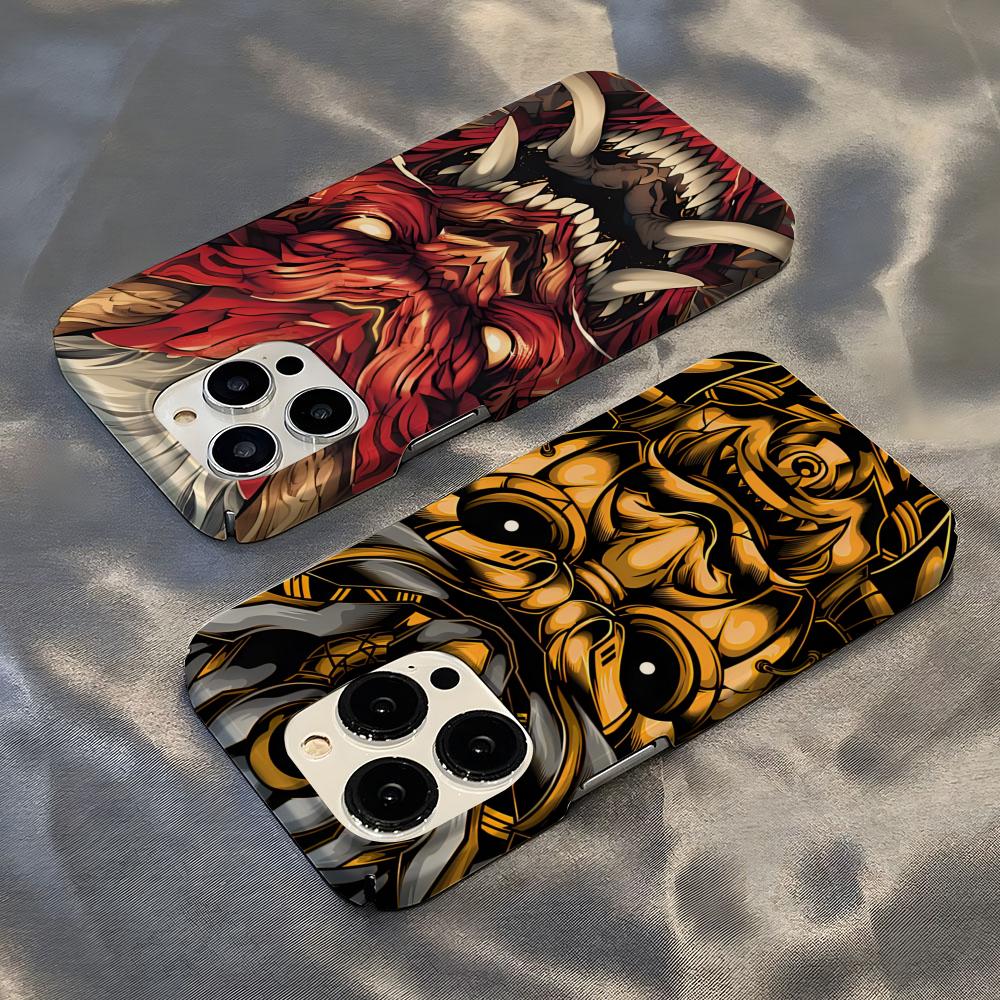 Japanese Samurai Oni Mask Phon - đánh giá và giá Mask Case Hard Shell