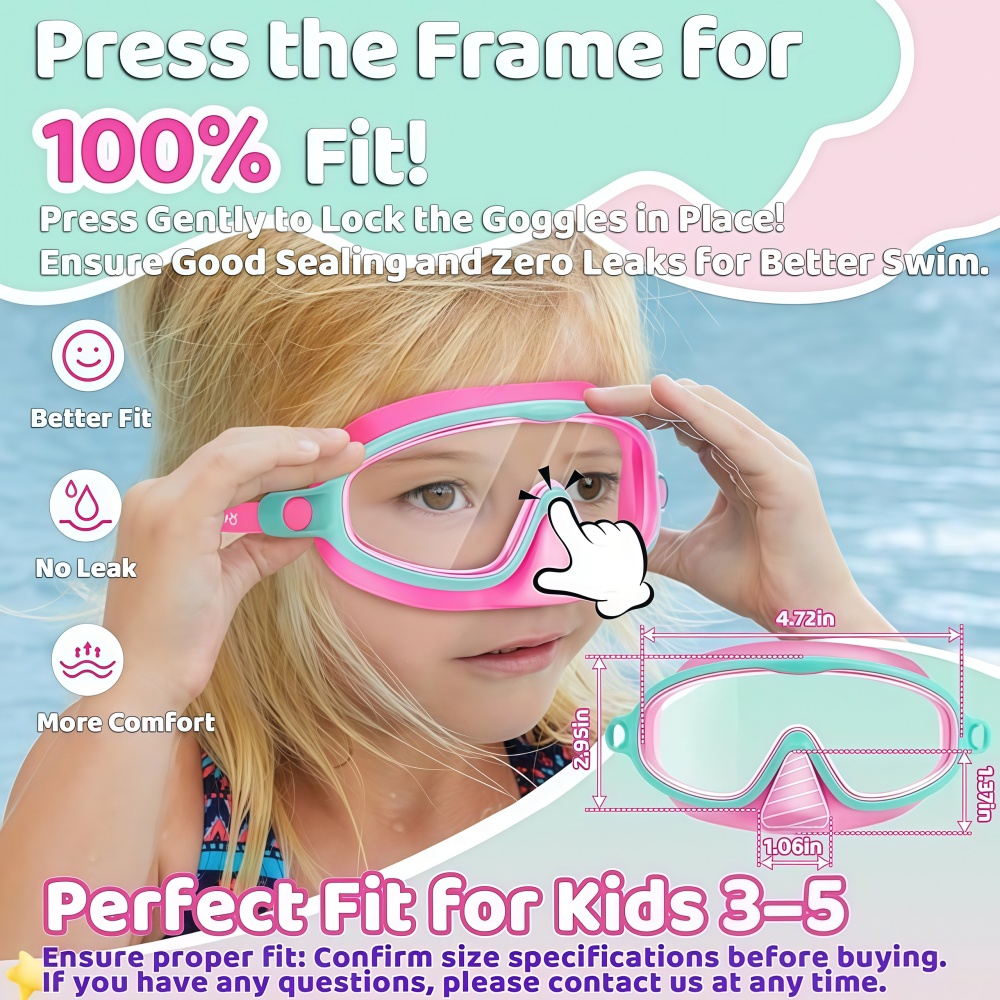 Kids Swim Goggles with Nose Co - đánh giá và giá Anti Pollution Mask