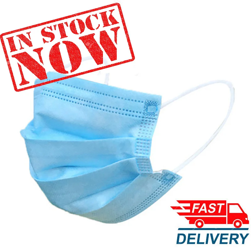 3-Layer Disposable Face Mask-A - đánh giá và giá Disposable Mask Blue